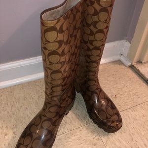 Coach Tall Rain Boots